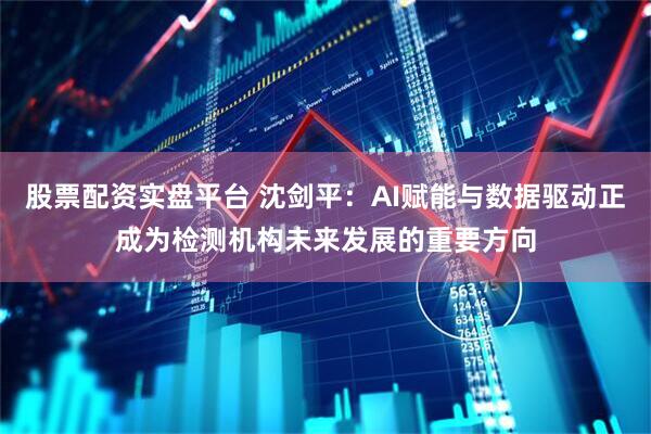 股票配资实盘平台 沈剑平：AI赋能与数据驱动正成为检测机构未来发展的重要方向